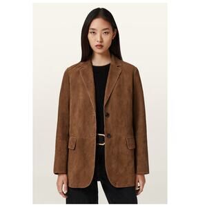 AllSaints Arna Suede Blazer Size Medium